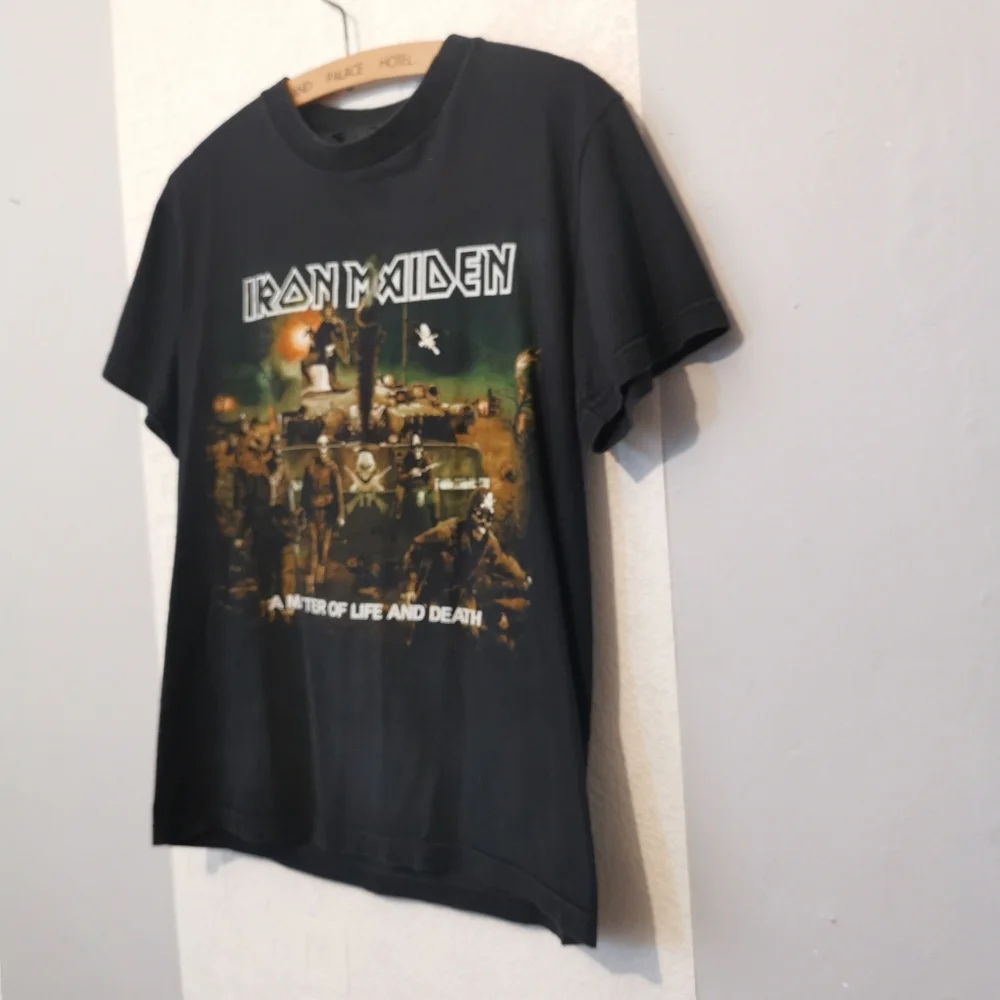 Iron Maiden Double Print T-shirt Solid Rock USA Label A Matter of Life and Death - Picture 4 of 8